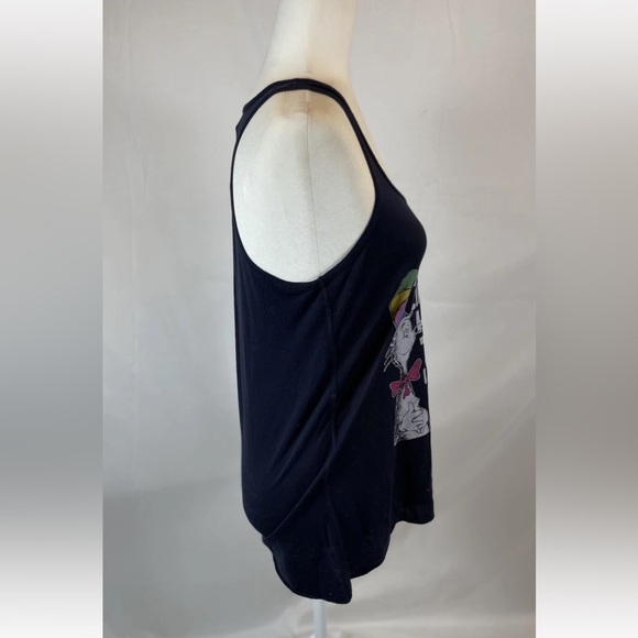 New Dr Seuss Women's Size M Graphic Tank Top  "I Do Not Like Cancer"  NWOT Navy - Picture 4 of 15
